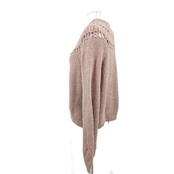 New Boden Fluffy Ruffle Cardigan Womens M Dahlia Pink Sweater Wool Blend - Picture 5 of 9